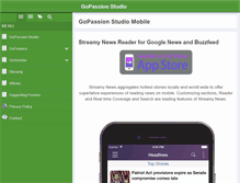 Tablet Screenshot of gopassionstudio.com